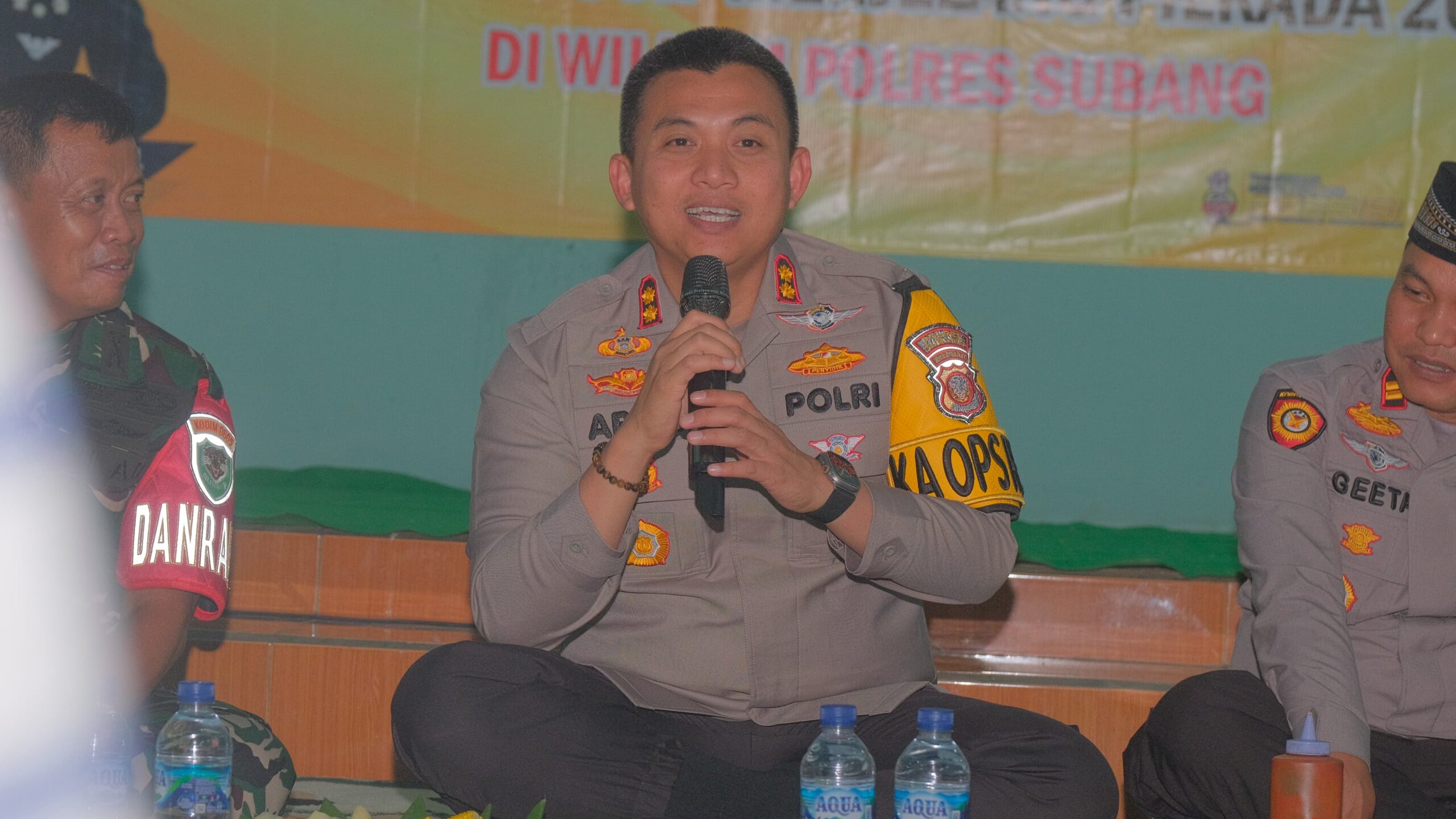 Kapolres Subang Ajak Warga Tetap Jaga Harkamtibmas Melalui Kegiatan Taraweh Keliling