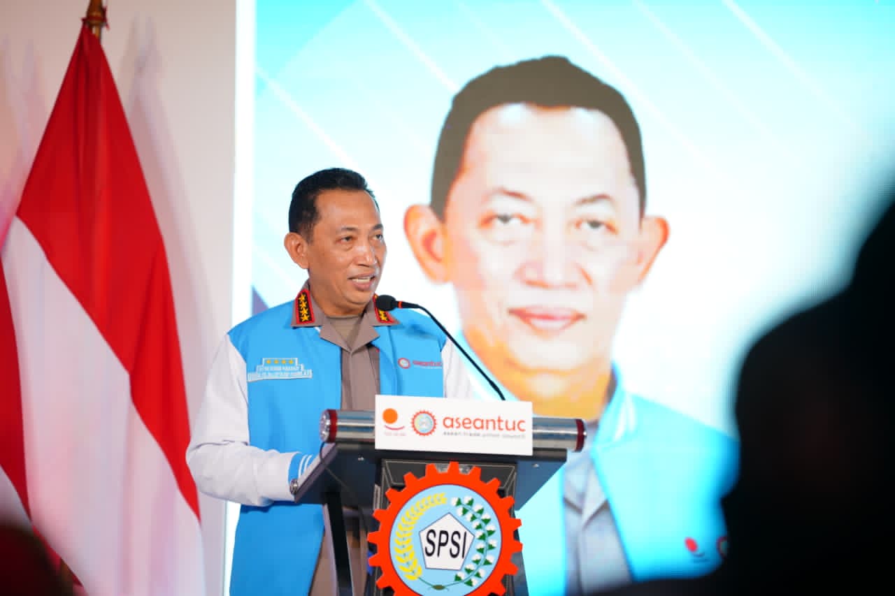 Di HUT KSPSI-Harpekindo, Kapolri Tekankan Perkuat Sinergitas hingga Dukung Hak Buruh